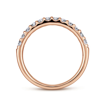 Tula - 14K Rose Gold Diamond Anniversary Band