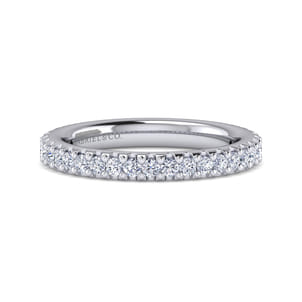 Tula - 14K White Gold Diamond Anniversary Band