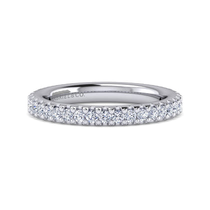 Tula - 14K White Gold Diamond Anniversary Band