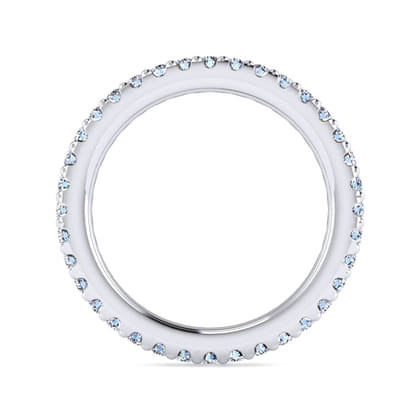 Tula - 14K White Gold Diamond Anniversary Band