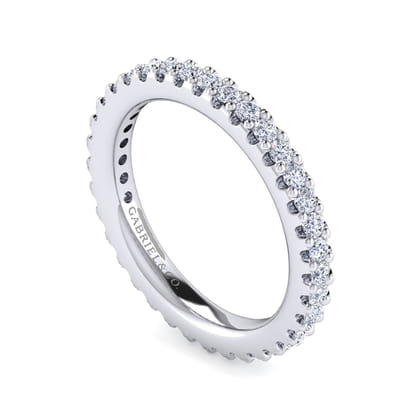 Tula - 14K White Gold Diamond Anniversary Band