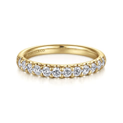 Tula - 14K Yellow Gold Diamond Anniversary Band