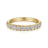 Straight Wedding Ring in 14k Yellow Gold with Round Natural Diamond at Gabriel & Co.