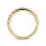 Straight Wedding Ring in 14k Yellow Gold with Round Natural Diamond at Gabriel & Co.