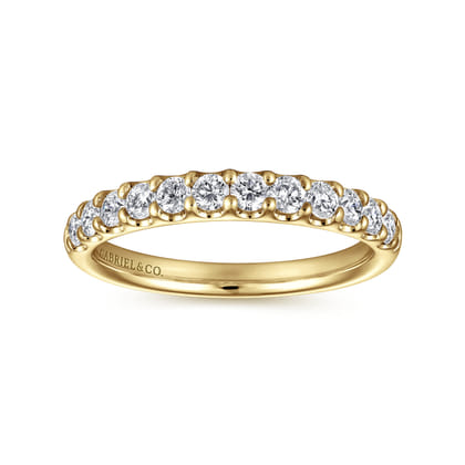 Tula - 14K Yellow Gold Diamond Anniversary Band