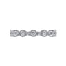 Fancy Wedding Ring in 14k White Gold with Round Natural Diamond at Gabriel & Co.