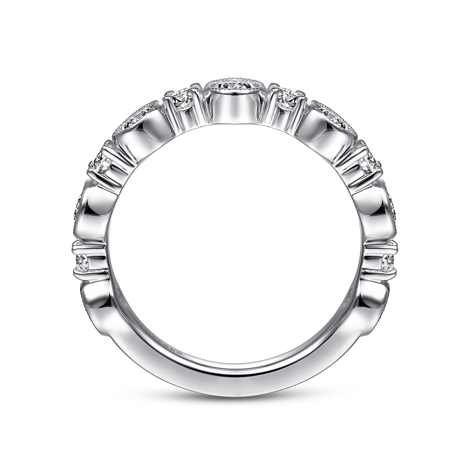 Turin - 14K White Gold Diamond Anniversary Band