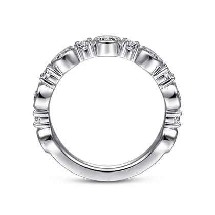 Turin - 14K White Gold Diamond Anniversary Band