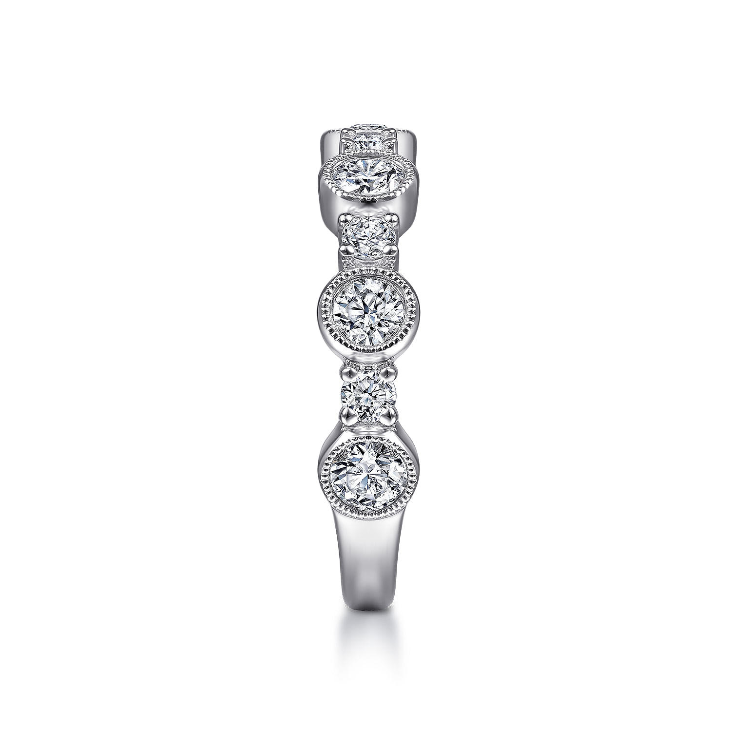 Turin - 14K White Gold Diamond Anniversary Band