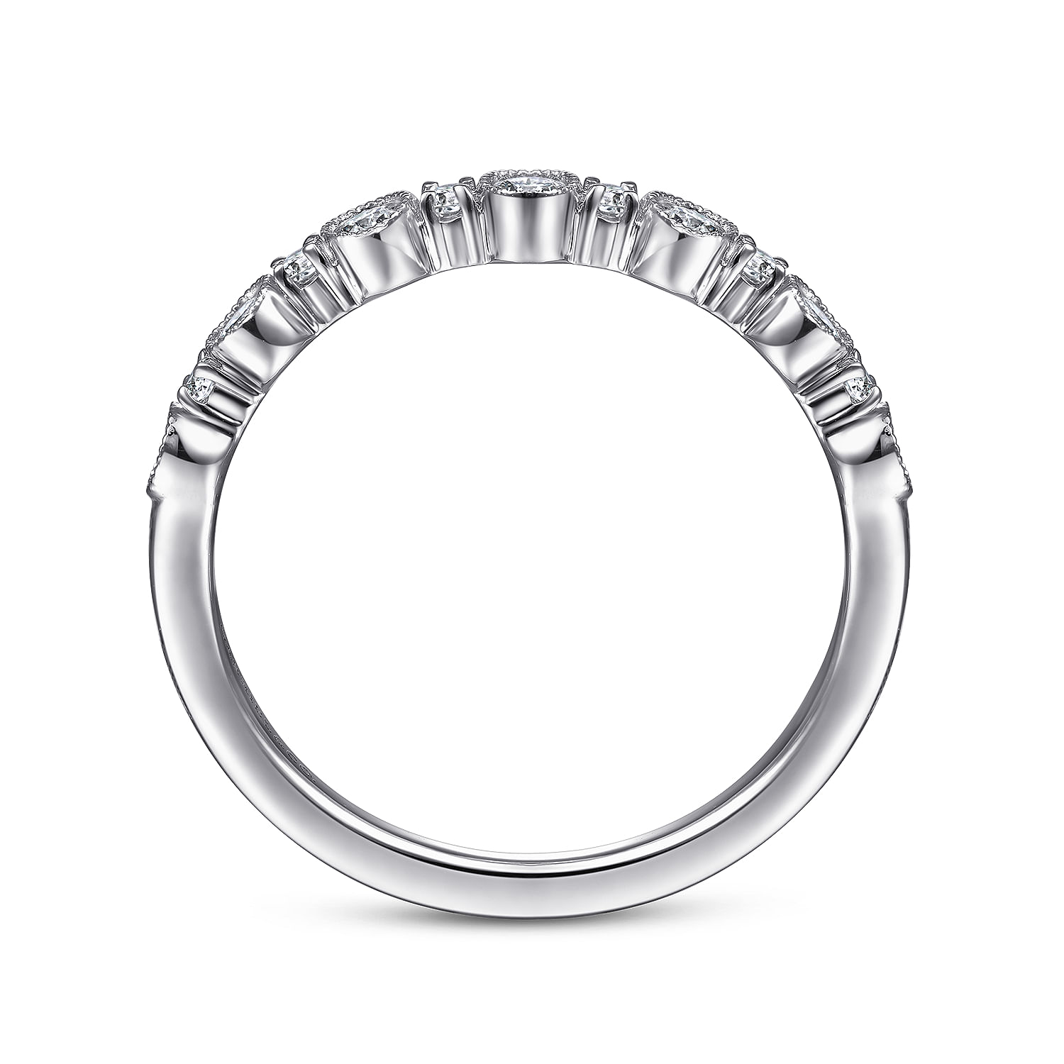 Turin - 14K White Gold Diamond Anniversary Band