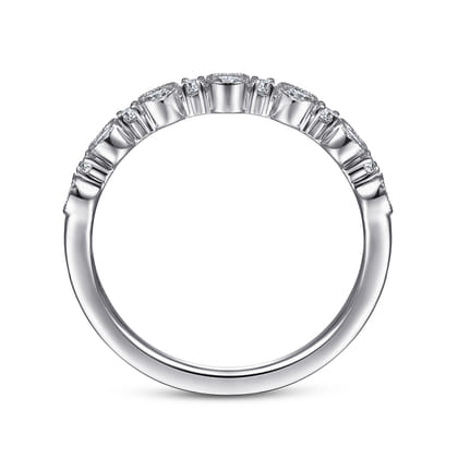 Turin - 14K White Gold Diamond Anniversary Band