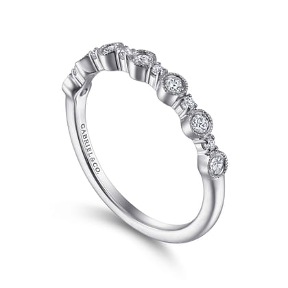 Turin - 14K White Gold Diamond Anniversary Band