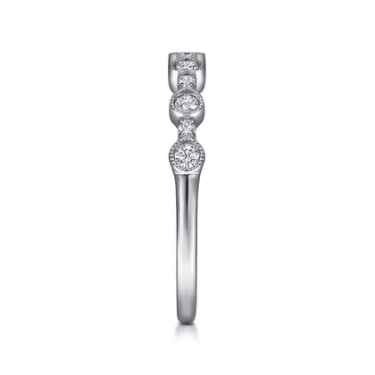 Turin - 14K White Gold Diamond Anniversary Band