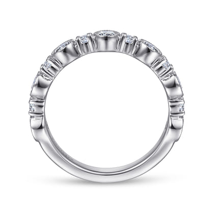 Turin - 14K White Gold Diamond Anniversary Band