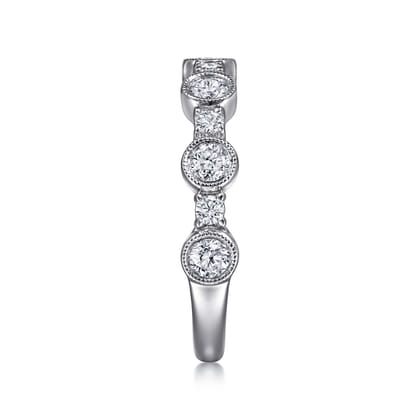 Turin - 14K White Gold Diamond Anniversary Band