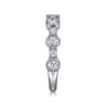 Fancy Wedding Ring in 14k White Gold with Round Natural Diamond at Gabriel & Co.