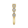 Fancy Wedding Ring in 14k Yellow Gold with Round Natural Diamond at Gabriel & Co.