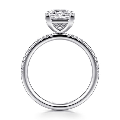 Twain - Platinum Princess Cut Diamond Engagement Ring