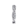 Fancy Wedding Ring in 14k White Gold with Round Natural Diamond at Gabriel & Co.