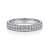 Fancy Wedding Ring in 14k White Gold with Round Natural Diamond at Gabriel & Co.