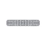Fancy Wedding Ring in 14k White Gold with Round Natural Diamond at Gabriel & Co.