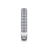Fancy Wedding Ring in 14k White Gold with Round Natural Diamond at Gabriel & Co.