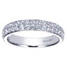 Fancy Wedding Ring in 14k White Gold with Round Natural Diamond at Gabriel & Co.