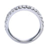 Fancy Wedding Ring in 14k White Gold with Round Natural Diamond at Gabriel & Co.