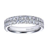 Fancy Wedding Ring in 14k White Gold with Round Natural Diamond at Gabriel & Co.