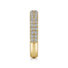 Fancy Wedding Ring in 14k Yellow Gold with Round Natural Diamond at Gabriel & Co.