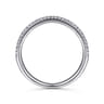 Straight Wedding Ring in Platinum with Round Natural Diamond at Gabriel & Co.