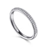 Straight Wedding Ring in Platinum with Round Natural Diamond at Gabriel & Co.