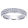 Straight Wedding Ring in Platinum with Round Natural Diamond at Gabriel & Co.