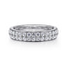 Fancy Wedding Ring in Platinum with Round Natural Diamond at Gabriel & Co.