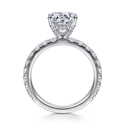 Ulani - 14K White Gold Round Diamond Engagement Ring