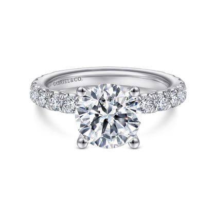 Ulani - Platinum Round Diamond Engagement Ring