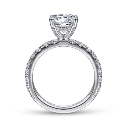 Ulani - Platinum Round Diamond Engagement Ring