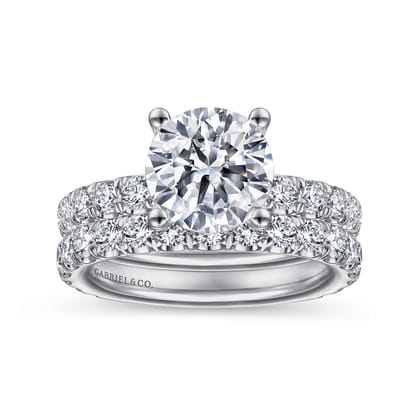 Ulani - Platinum Round Diamond Engagement Ring