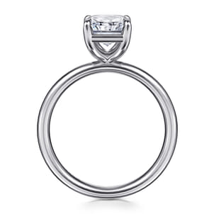 Unite - 14K White Gold Radiant Cut Solitaire Diamond Engagement Ring