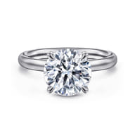 Unite - 14K White Gold Round Solitaire Diamond Engagement Ring
