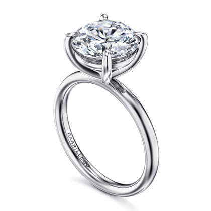 Unite - 14K White Gold Round Solitaire Diamond Engagement Ring