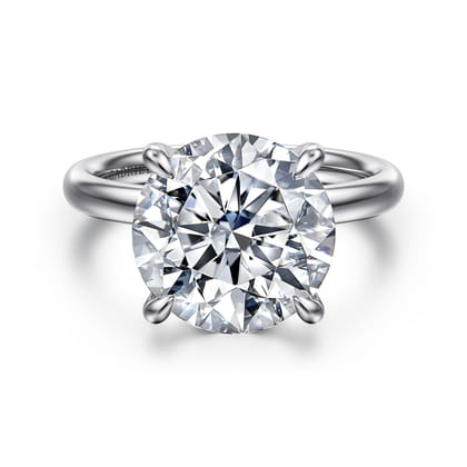 Unite - 14K White Gold Round Solitaire Diamond Engagement Ring