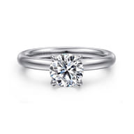 Unite - 14K White Gold Round Solitaire Diamond Engagement Ring