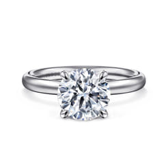 Unite - 14K White Gold Round Solitaire Diamond Engagement Ring