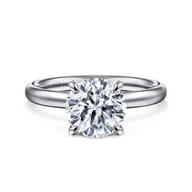 Unite - 14K White Gold Round Solitaire Diamond Engagement Ring