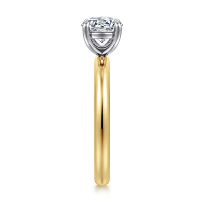 Unite - 14K White-Rose Gold Round Solitaire Diamond Engagement Ring