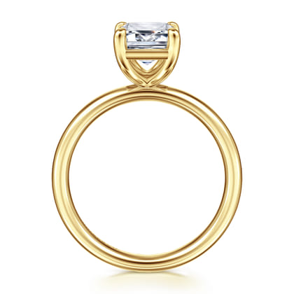 Unite - 14K Yellow Gold Emerald Cut Solitaire Diamond Engagement Ring