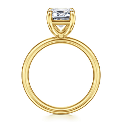Unite - 14K Yellow Gold Emerald Cut Solitaire Diamond Engagement Ring