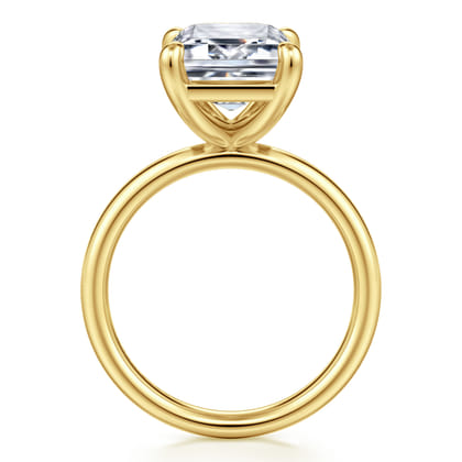 Unite - 14K Yellow Gold Emerald Cut Solitaire Diamond Engagement Ring