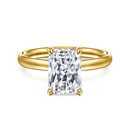 Unite - 14K Yellow Gold Radiant Cut Solitaire Diamond Engagement Ring